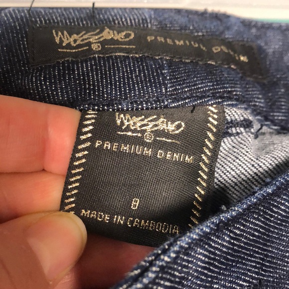 Massimmo premium wide leg denim dark wash jeans - Picture 3 of 11